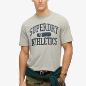 Superdry Athletic Essential Graphic T-Shirt, Grey Marl