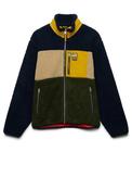 Superdry Colour Block Retro Full Zip Fleece, Navy Multi image