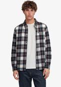 Superdry Cotton Lumberjack Shirt, Navy &amp; White Multi image