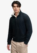 Superdry Essential Serif Logo Half Zip Sweatshirt, Dark Blue image