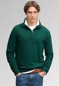 Superdry Essential Serif Logo Half Zip Sweatshirt, Varsity Green image
