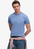Superdry Essential Stacked Logo Embroidered T-Shirt, Colony Blue image