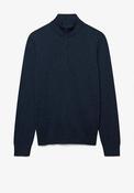 Superdry Essentials Wool Blend Half Zip Sweater, Rich Navy Marl image