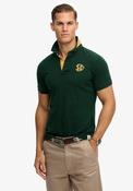 Superdry Pique Monogram Polo Shirt, Enamel Green image