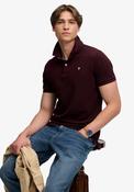 Superdry Vintage Destroy Polo Shirt, Wine image