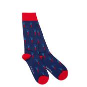 Swole Panda Golfers Bamboo Socks, Dark Blue UK7-11 image