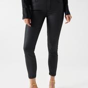 Salsa Secret Push In Cropped Coated Skinny Jeans, Black image