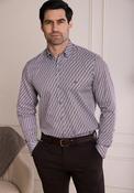 Andre Sexton Circular Pattern Shirt, Burgundy Multi image