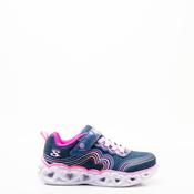 Skechers Girls Heart Lights Retro Hearts Trainer, Navy image