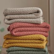 THE FINEST LINEN COMPANY Ursa Throw 150x200cm, Beige