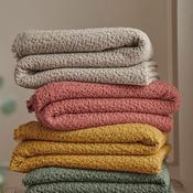 THE FINEST LINEN COMPANY Ursa Throw 150x200cm, Orange