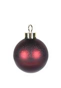 The Home Studio Large Berry Crackle Glass Bauble, Red image