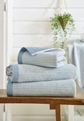 The Lyndon Company Willow Weave Stripe Towel, Blue image