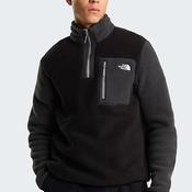 The North Face Men’s Yumiori Quarter Zip Fleece, Black &amp; Grey image