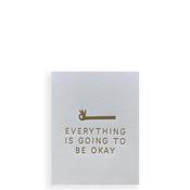The Pear in Paper Everything is Going to be Okay Card
