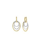 Ti Sento Layered Hoops Earrings, Silver &amp; Gold image