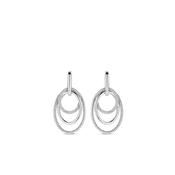 Ti Sento Layered Hoops Earrings, Silver image