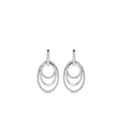 Ti Sento Layered Hoops Earrings, Silver image