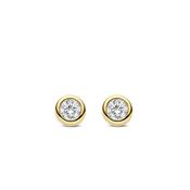 Ti Sento Round Stud Earrings, Gold image