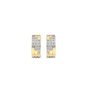 Ti Sento Stardust Zirconia Layered Earrings, Gold image