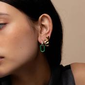 Ti Sento Triangular Stud Earrings, Gold image
