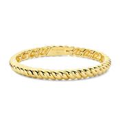 Ti Sento Vintage Ribbed Bangle, Gold image