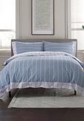The Lyndon Company Pinstripe Duvet Cover Set, Blue image