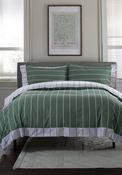 The Lyndon Company Pinstripe Duvet Cover Set, Green image