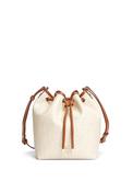 Tommy Hilfiger TH Monoplay Crossbody Drawstring Bucket Bag, Cream image