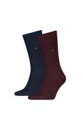 Tommy Hilfiger 2 Pack Classic Socks, Burgundy &amp; Navy image