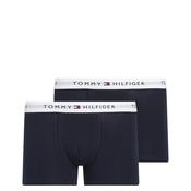 Tommy Hilfiger Boys 2 Pack Signature Logo Boxer, Navy