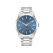 Tommy Hilfiger Men’s Bruce Watch, Silver &amp; Blue image
