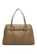 Tommy Hilfiger Buckle Strap Medium Tote Bag, Beige image