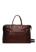 Tommy Hilfiger Casual Leather Duffle Bag, Brown image