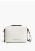 Tommy Hilfiger Faux Pebbled Leather Camera Crossbody Bag, Cream image