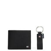 Tommy Hilfiger Flag Wallet &amp; Key Chain Gift Set, Black