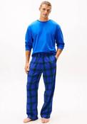 Tommy Hilfiger Flannel Pyjama &amp; Slippers Gift Set, Blue image