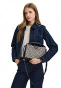 Tommy Hilfiger Jacquard Small Satchel Bag, Navy image