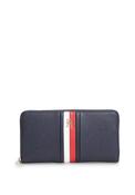 Tommy Hilfiger Large Global Stripe Zip Around Wallet, Navy image