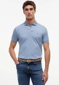 Tommy Hilfiger Liquid Cotton Polo Shirt, Heathered Blue image