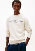 Tommy Hilfiger Logo Flex Crew Neck Sweatshirt, Ecru Heather image