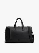 Tommy Hilfiger Metal Logo Pebble Grain Corp Duffle Bag, Black image