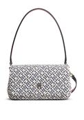 Tommy Hilfiger Monogram Jacquard Convertible Shoulder Bag, Navy image