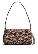 Tommy Hilfiger Monogram Jacquard Convertible Shoulder Bag, Brown image