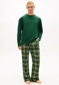 Tommy Hilfiger Relaxed Flannel Pyjama Set, Ornamental Green image