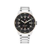 Tommy Hilfiger Men’s Remy Watch, Silver &amp; Black image