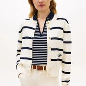 Tommy Hilfiger Premium Knit Gold-Tone Button Cardigan, Cream