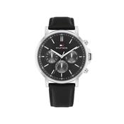 Tommy Hilfiger Men’s Tyson Watch, Silver &amp; Black image