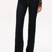 Tommy Hilfiger Womens Mid Rise Bootcut Jeans, Dark Denim