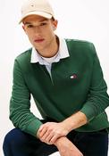 Tommy Jeans Badge Rugby Polo Shirt, Pine Green image